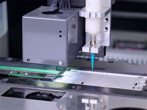 PCB板點膠點熱熔膠